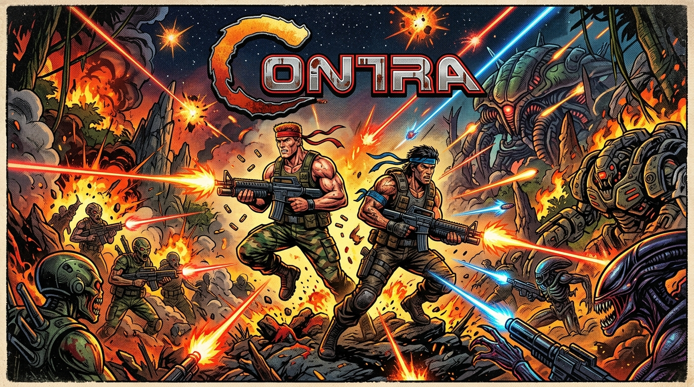 Contra — Classic Arcade Shooter browser game