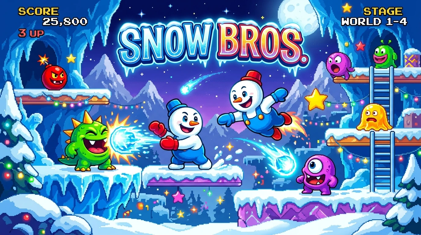 Snowbrothers — Arcade Platformer browser game