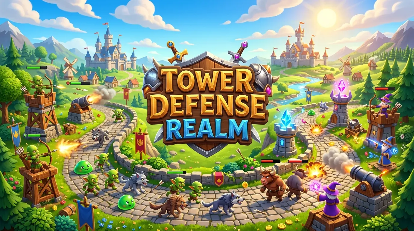 Tower Defense Realm browser game